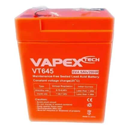 BATERÍA DE GEL DE 6V - 4.5Ah VAPEX