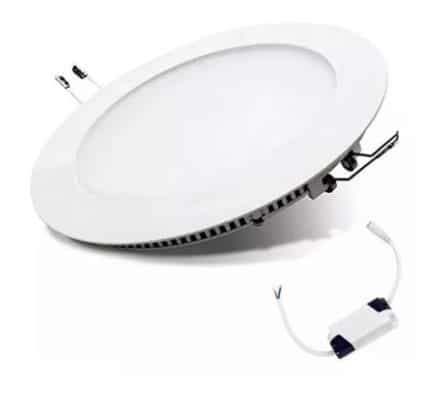 PANEL LED EMB. 12W REDONDO PLASTICO LF
